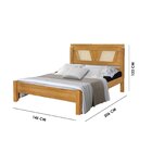 Cama Casal Madeira Maciça Magnólia Imbuia