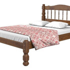 Cama Casal Madeira Maciça Palmo - Castanho