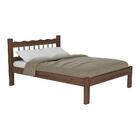 Cama Casal Madeira Maciça Para Colchão 128/138x188cm Capri Mu