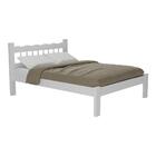 Cama Casal Madeira Maciça Para Colchão 128/138x188cm Capri Mu