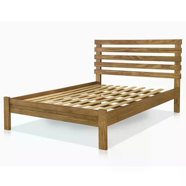 Cama Casal Madeira Maciça Rebeca At Moveis