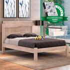 Cama Casal Mdf Leticia Amarula Framar Com Colchão Gazin Casal