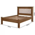 Cama Casal Mega Estofada Estrado E Pés Reforçados Luxo