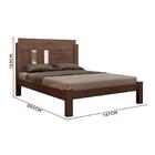 Cama Casal Moderna Chocolate Amanda Framar