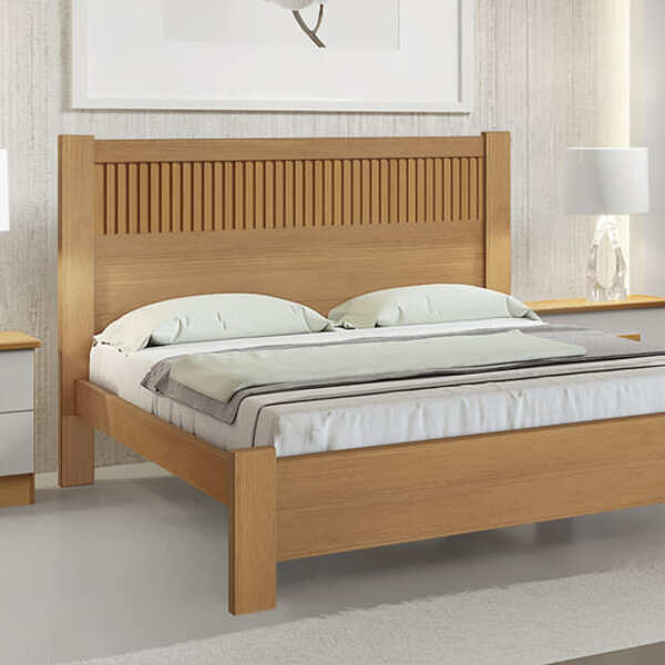 Cama Casal Moderna Ripada - Primícia Plus - Móveis D'doro