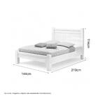Cama Casal Moderna Verona Branca