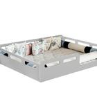 Cama Casal Montessori Cinza 100%mdf