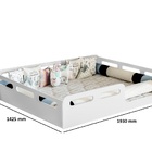 Cama Casal Montessori Cinza 100%mdf