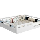 Cama Casal Montessoriana Branca Espaçosa