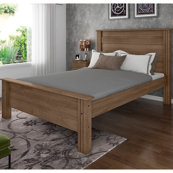 Cama Casal Montreal – Móveis Lanza - Chocolate | Leroy Merlin