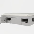 Cama Casal Multifuncional Madeira Maciça 6 Gavetas Charme