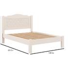 Cama Casal Munique Robusta Pés Reforçados Camas Fenix Branco