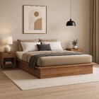 Cama Casal Ou Queen Minimalista 160x200cm Industrial 8285  Fr