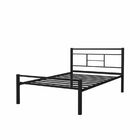 Cama Casal Padrão Aço Ferro Estilo Industrial Quarto Hotel