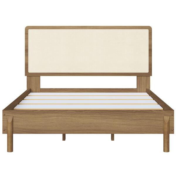 Cama Casal Palhinha Oslo 27055 Pes Madeira 152 Cm Artesano