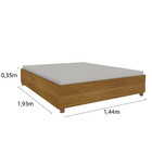 Cama Casal Para Colchão Box Mônaco Tcil