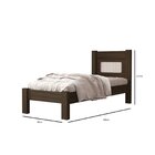 Cama Casal Para Quarto 100% Mdf 95x117x199cm Chocolate