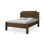Cama Casal Paris Castanho