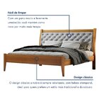 Cama Casal Queen 160cm Vivare Amêndoa Mel/veludo Cinza Claro