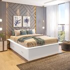 Cama Casal/queen Adulto Com 4 Gavetas Gades Yescasa Branco