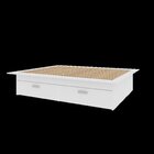 Cama Casal/queen Adulto Com 4 Gavetas Gades Yescasa Branco