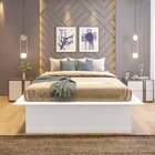 Cama Casal/queen Adulto Com 4 Gavetas Gades Yescasa Branco