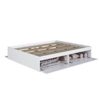 Cama Casal Queen Baú Com 4 Portas Basculantes 160 Tókio Branco