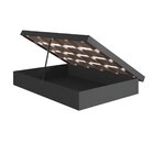 Cama Casal Queen Box Baú 160 Bogotá Grafite