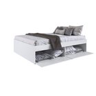 Cama Casal Queen Com 4 Portas Tokio  Branco
