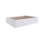 Cama Casal Queen Com 4 Portas Tokio  Branco