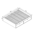 Cama Casal Queen Com 4 Portas Tokio  Branco