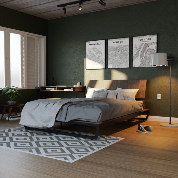 Cama Casal/queen Com Cabeceira Concept Cabecasa Madeiraorigin