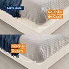 Cama Casal/queen Com Cabeceira E Mesa De Apoio Samambaia Cabe