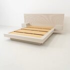 Cama Casal/queen Com Cabeceira E Mesa De Apoio Samambaia Cabe