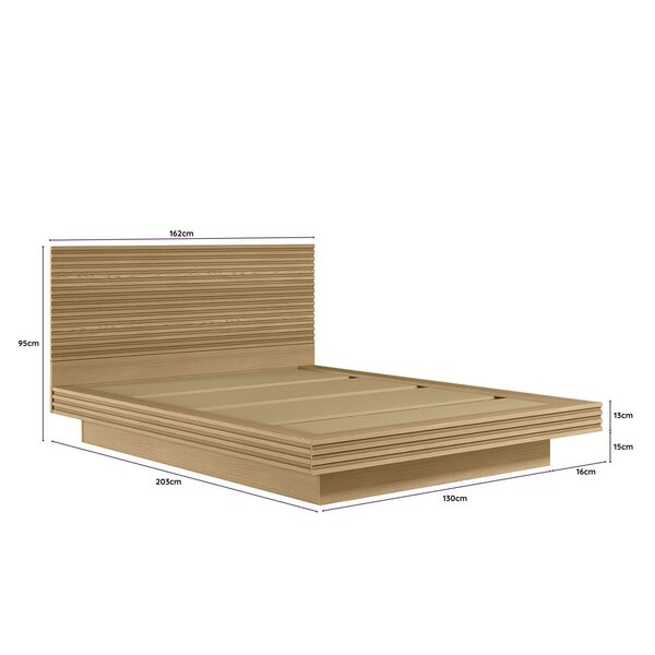 Cama Casal/queen Com Cabeceira Samambaia Cabecasa Madeiraoriginals