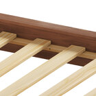 Cama Casal Queen De Madeira Maciça Moderna Apoana Castanho