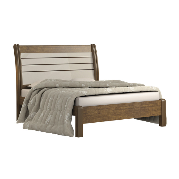 Cama Casal Queen Esmeralda Plus D'doro Móveis - Ypê Off D'dor