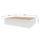 Cama Casal/queen Juvenil Ária 165cmx200cmx41cm Yescasa Branco