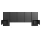 Cama Casal Queen Suspensa, Cabeceira E Mesas De Apoio 140/160