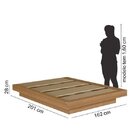 Cama Casal/queen Tarumã Cabecasa Madeiraoriginals Carvalho