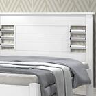 Cama Casal Raissa Branco com Colchão