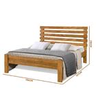 Cama Casal Rebeca New Imbuia Atraente Com Colchão