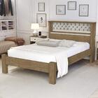 Cama Casal Reforçada Com Capitonê E Baú Basoto Ivy Freijó Off