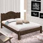 Cama Casal Resistente Mdf Siena Nogal Carmolar Com Colchão Ca
