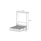 Cama Casal Retrátil Prátic Yescasa Preto/castanho