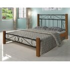 Cama Casal Rustic Florença Espresso Móveis Canela/preto