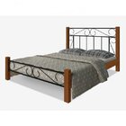 Cama Casal Rustic Florença Espresso Móveis Canela/preto