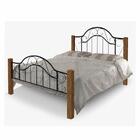 Cama Casal Rústica Canela Preto