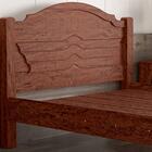 Cama Casal Rustica Com Estrado 100% Mdf Master Pinhão