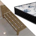 Cama Casal Rústica Reforçada Raissa Vj Móveis Noce Castanho C